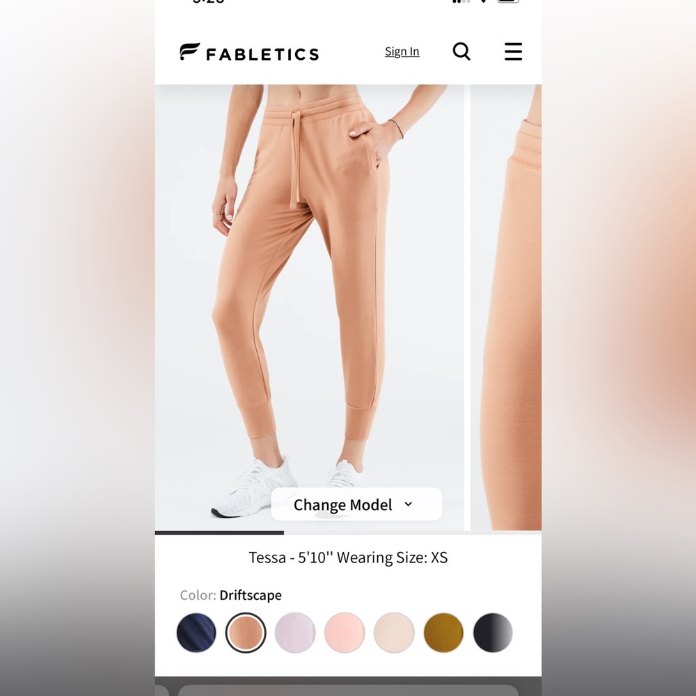 Luxe terry jogger NWOT Fabletics Medium